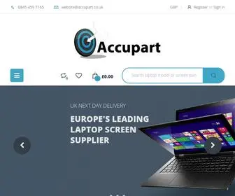 Accupart.co.uk(Accupart Ltd) Screenshot