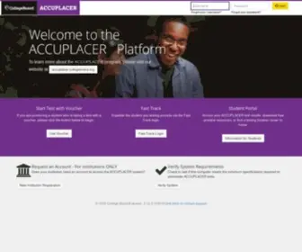 Accuplacer.org(The College Board) Screenshot