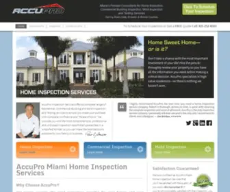 Accuproinspections.com(Miami Home Inspection Services) Screenshot