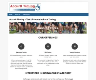 Accur8Timing.com(Professional Race Timing and Race Management Services in India For Marathons) Screenshot