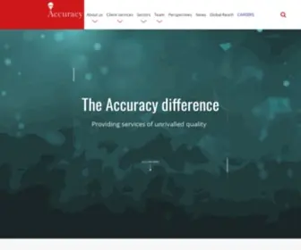 Accuracy.com(Homepage) Screenshot