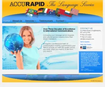 Accurapid.com(The Language Service) Screenshot