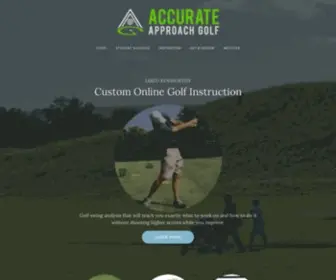 Accurateapproachgolf.com(Online Golf Instructor) Screenshot