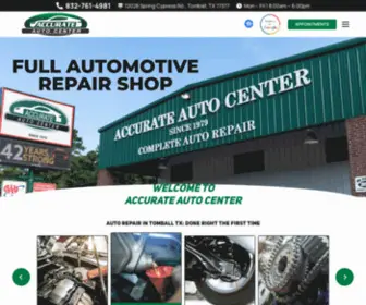 Accurateautocenter.com(Tomball and Cypress Auto Repair) Screenshot