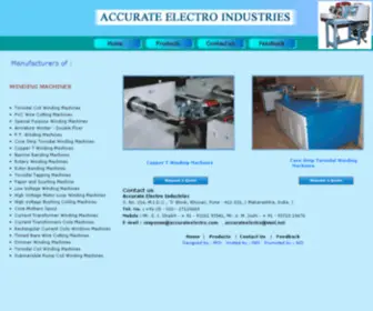 Accurateelectro.com(Winding Machine) Screenshot