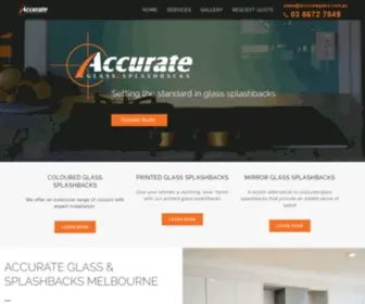 Accurateglasssplashbacks.com.au(Glass Splashbacks Melbourne) Screenshot