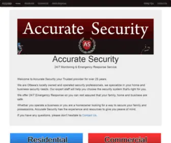 Accuratesecurity.ca(Accurate Security) Screenshot