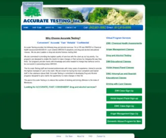Accuratetesting.net(Accurate Testing) Screenshot