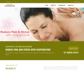 Accureacupunctureclinic.com(Cupping Therapy in Chennai) Screenshot