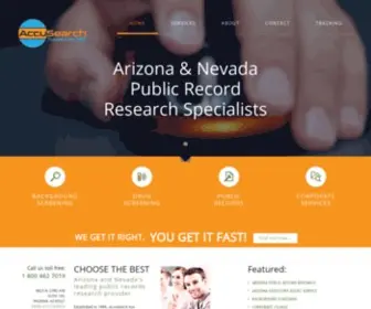 Accusearch.biz(Accu Search Public Records Specialists) Screenshot