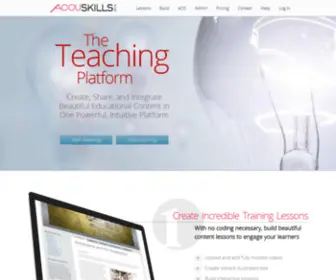 Accuskills.com(Bridging the gap between teaching and learning) Screenshot