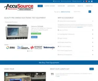 Accusrc.com(Top quality used electronic test equipment for sale at low prices) Screenshot