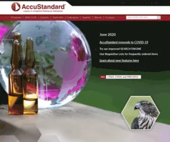 Accustandard.com(Leader in Analytical Reference Standards) Screenshot