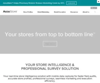 Accustore.com(Store Intelligence Technology & Services) Screenshot
