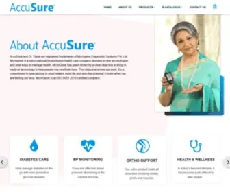 Accusureindia.com(Accusure #1 Trusted brand for BP Monitor) Screenshot