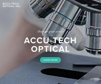 Accutechoptical.com(Accu-tech Optical Inc) Screenshot