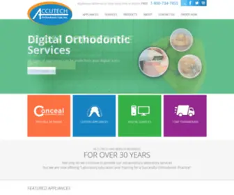 Accutechortho.com(Retainers Delivered On Time) Screenshot