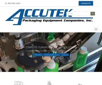 Accutekpackaging.com(Accutek Packaging Equipment) Screenshot