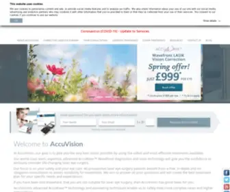 Accuvision.co.uk(Get advanced eye treatment at AccuVision) Screenshot
