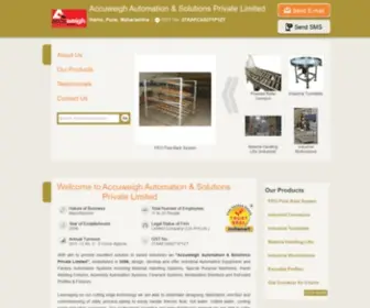 Accuweighindia.com(Factory Automation Equipment) Screenshot