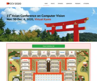 ACCV2020.kyoto(Home) Screenshot