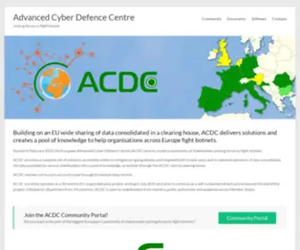 ACDC-Project.eu(ACDC provides a set of solutions to mitigate attacks and targeted both) Screenshot