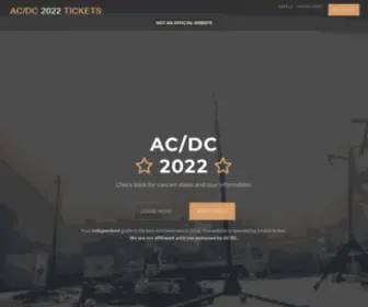 ACDC2022.com(Tickets for all 2022 AC/DC concerts are on sale now) Screenshot