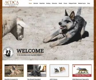 ACDca.org(Australian Cattle Dog Club of America) Screenshot