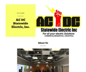 ACDcstatewide.com(ACDC Statewide Electric) Screenshot