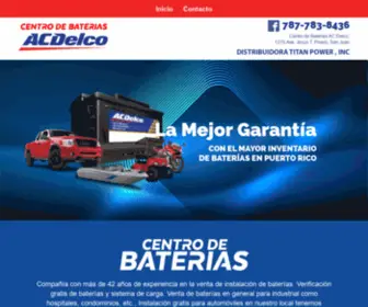 ACDelcopr.com(Distribuidora Titan Power Inc) Screenshot