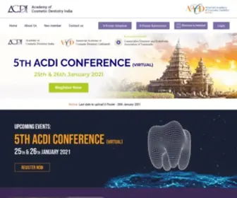 ACDi.co.in(Academy Cosmetic Dentistry India) Screenshot