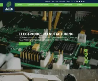 ACDi.com(Electronics Manufacturing) Screenshot