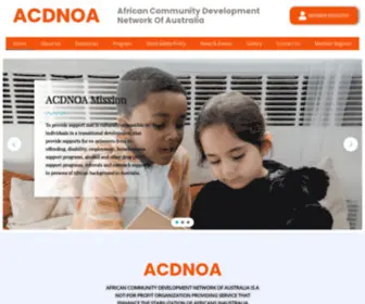 ACDNoa.org.au(African Community Development Network of Australia) Screenshot