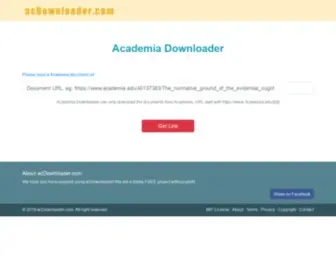 ACDownloader.com(Free Academia Downloader) Screenshot