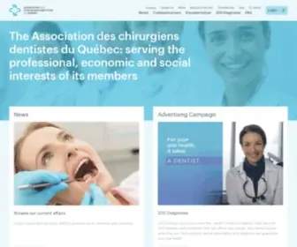 ACDQ.qc.ca(Association des chirurgiens dentistes du Québec) Screenshot