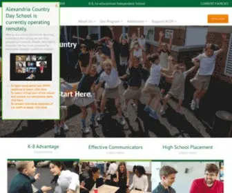 ACDsnet.org(Alexandria Country Day School) Screenshot