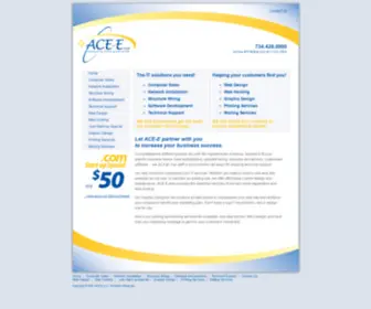 Ace-E.com(Web Design & IT Solutions Provider for Greater Southeastern Michigan) Screenshot