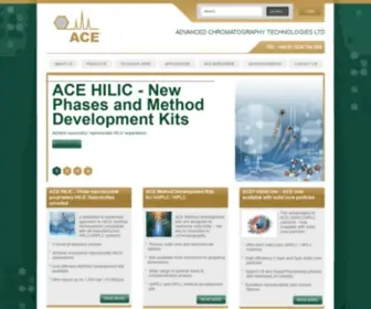 Ace-HPLC.com(Avantor® ACE® HPLC/UHPLC columns & technical Information) Screenshot