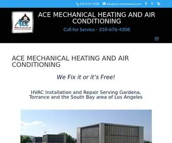 Ace-Mechanical.com(ACE MECHANICAL HEATING AND AIR CONDITIONING) Screenshot