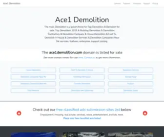 Ace1Demolition.com(The Ace1 Demolition) Screenshot