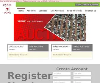 Aceautosalvage.co.za(Bid) Screenshot
