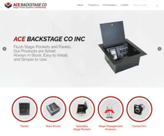 Acebackstage.com(Ace backstage co) Screenshot
