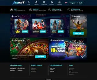 Acebet9.com Screenshot