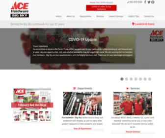 Acebigskytools.com(Ace Hardware Big Sky) Screenshot