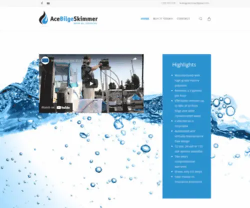 Acebilgeskimmer.com(Ace Bilge Pro Skimmer Oil Water Separator) Screenshot