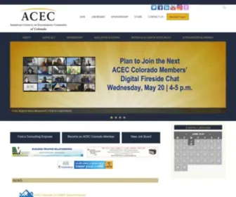Acec-CO.com(The American Council of Engineering Companies of Colorado (ACEC Colorado)) Screenshot