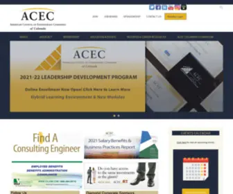 Acec-CO.org(The American Council of Engineering Companies of Colorado (ACEC Colorado)) Screenshot