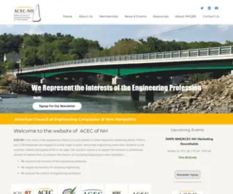 Acec-NH.org(American Council of Engineering Companies of New Hampshire) Screenshot