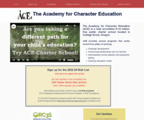 Aceclassicaled.org(ACE Charter School) Screenshot