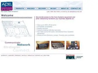Acecomp.net(Used Cisco Equipment) Screenshot